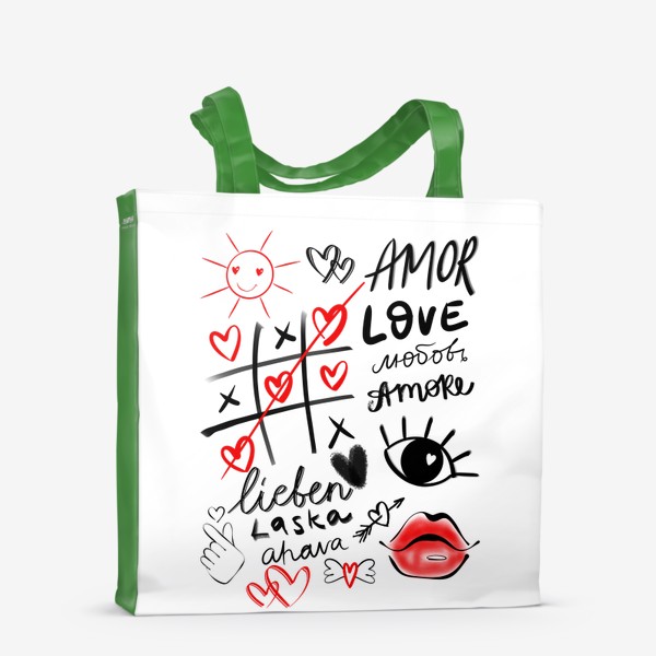 Сумка-шоппер «Граффити про любовь »