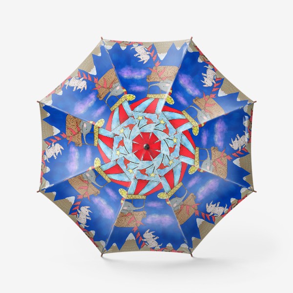 Зонт «Путешествие на воздушном шаре »