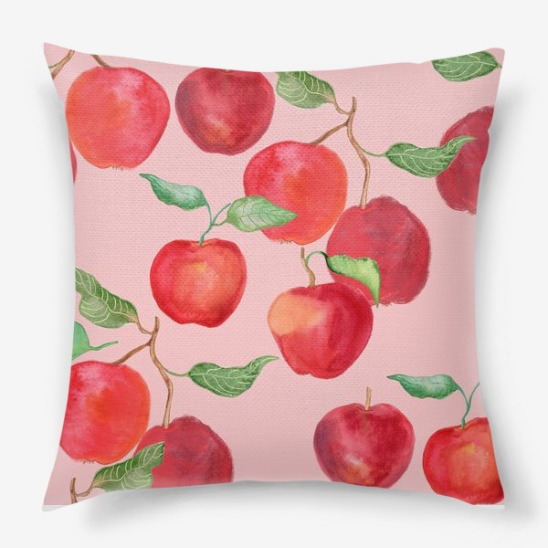 Подушка «красные яблоки»