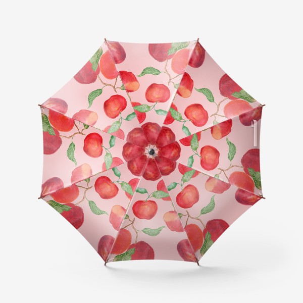 Зонт «красные яблоки»
