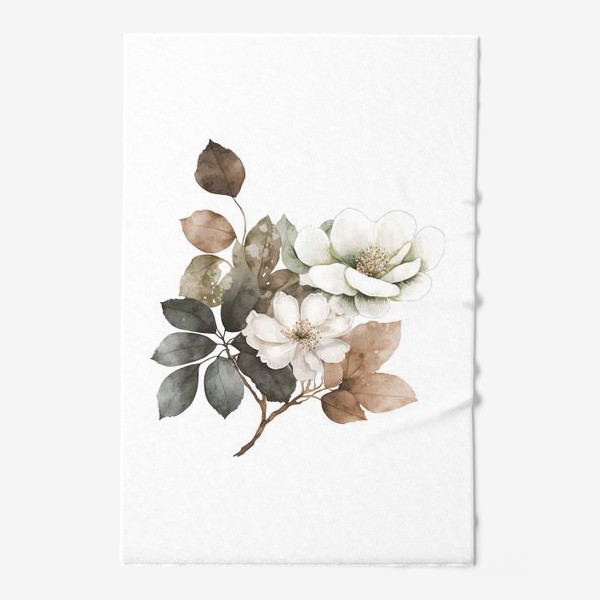 Полотенце «Ветка белых цветов»