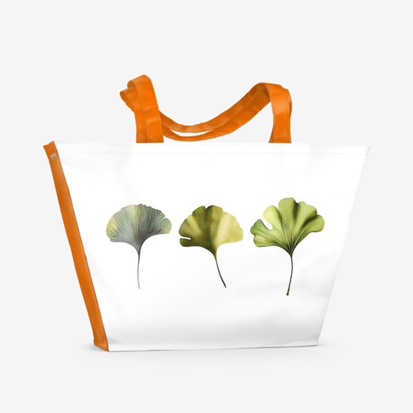 Пляжная сумка «Листья гинкго»
