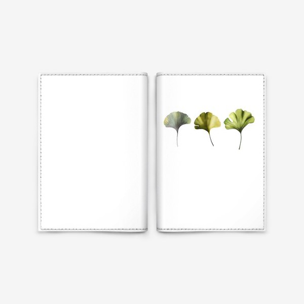 Обложка для паспорта «Листья гинкго»