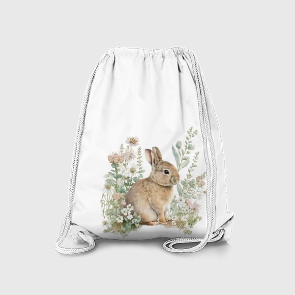 Рюкзак «Кролик в полевых цветах»