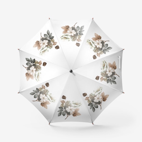 Зонт «Ветка белых цветов»