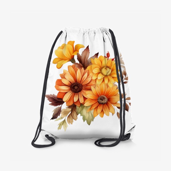 Рюкзак «Осенний букет. Акварельные цветы»