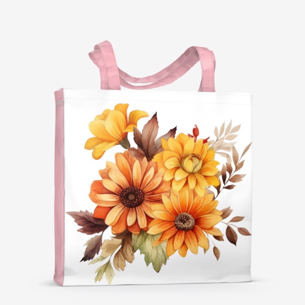 Сумка-шоппер «Осенний букет. Акварельные цветы»