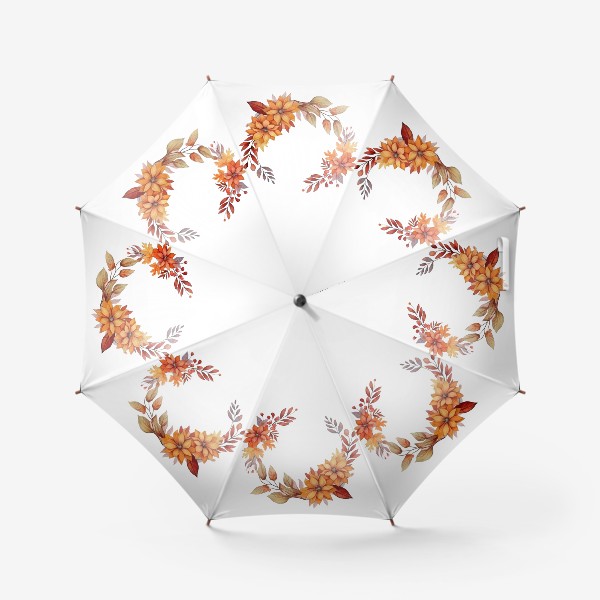 Зонт «Круговой принт из цветов»