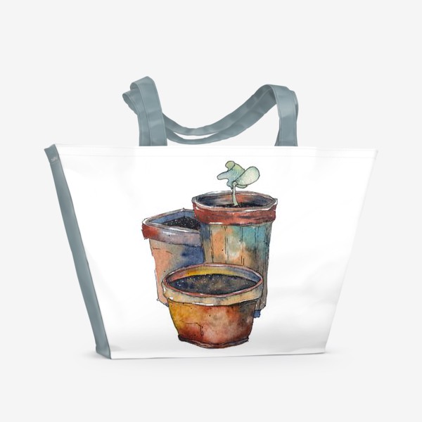 Пляжная сумка «Зеленый росток»