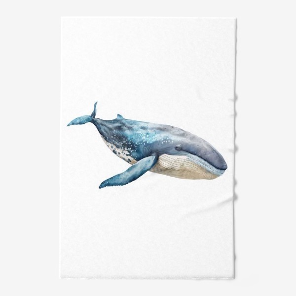 Полотенце «Акварельный кит»