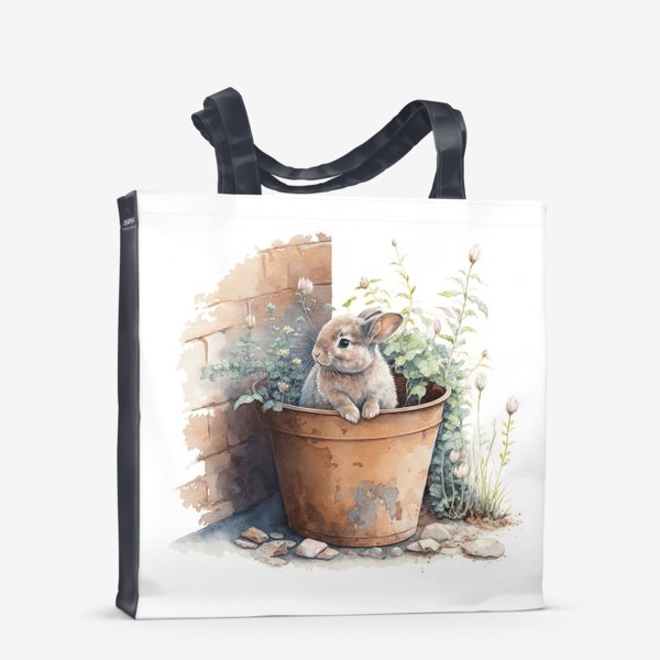 Сумка-шоппер &laquo;Кролик в саду&raquo;