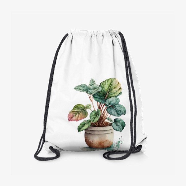 Рюкзак «Комнатный цветок в керамическом горшке»