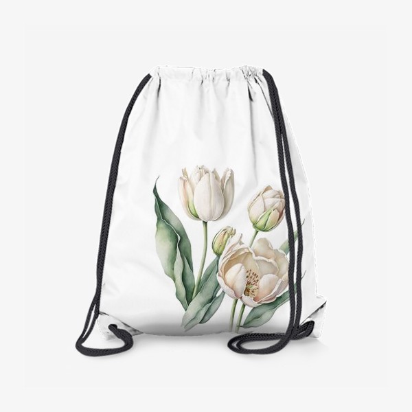 Рюкзак «Букет белых тюльпанов»