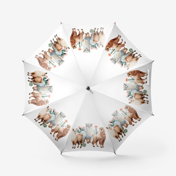 Зонт «Ламы и альпак»