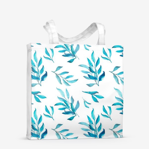 Сумка-шоппер «Синие листья»