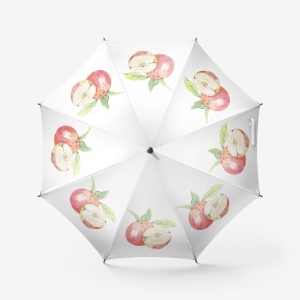 Зонт «Яблоки с листьями»