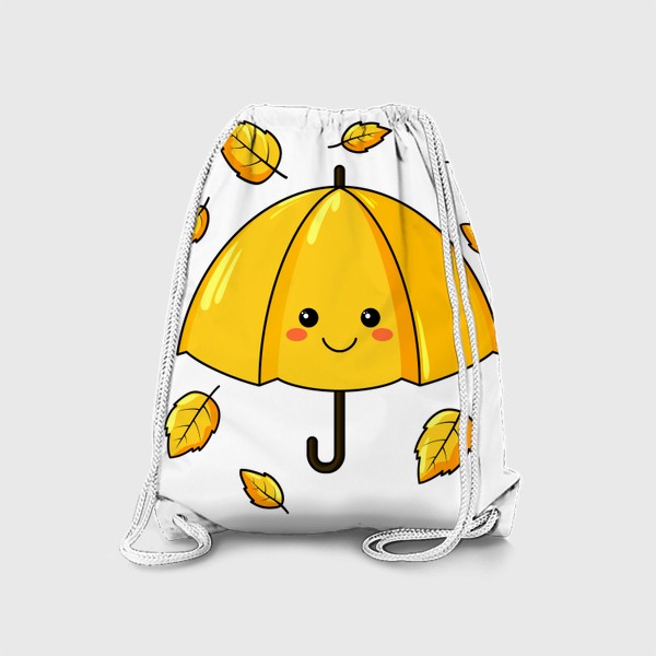 Рюкзак «Зонтик в осенних листьях»