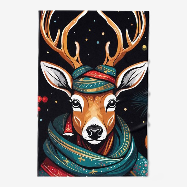 Полотенце «Рождественский олень»