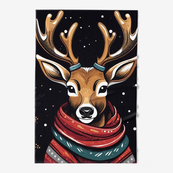Полотенце «Рождественский олень»