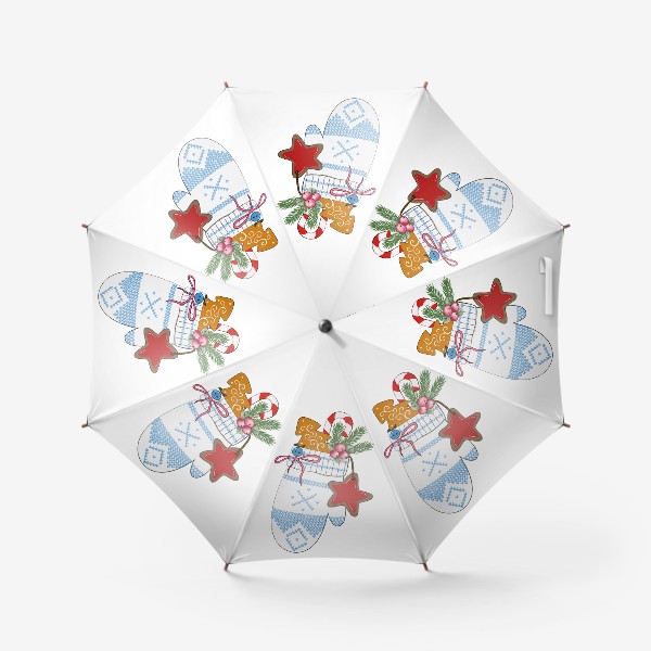 Зонт «Рождественская рукавичка»