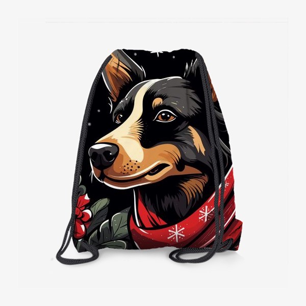 Рюкзак «Новогодняя собака»