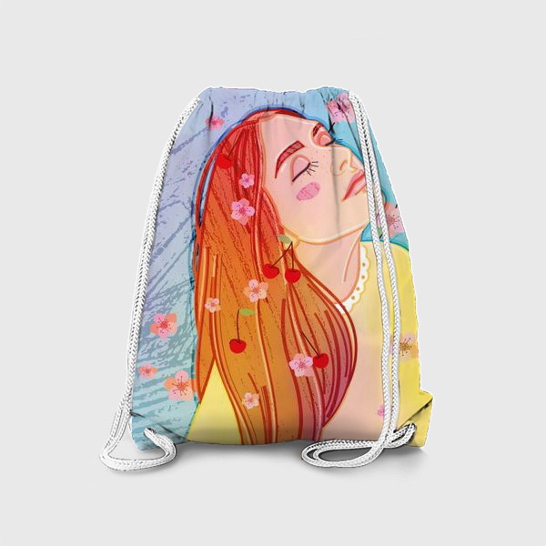 Рюкзак «девушка с цветами»