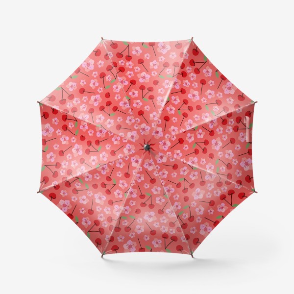 Зонт «сакура с ягодами»