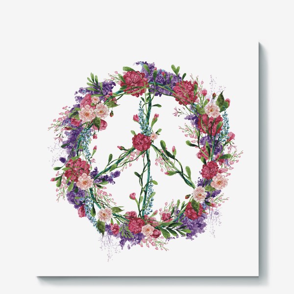 Холст «Peace flowers»