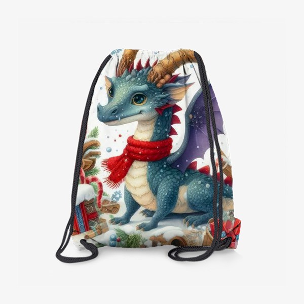Рюкзак «Новогодний  венок с драконом»