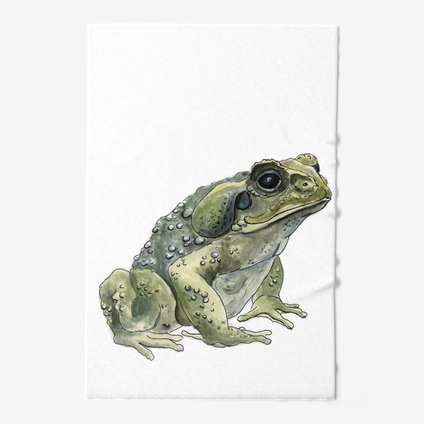 Полотенце «Зеленая жаба сидит»