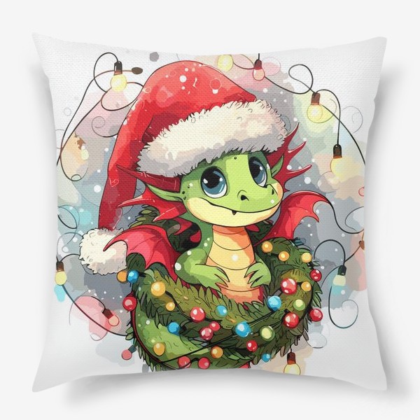 Подушка «Юный новогодний дракон»