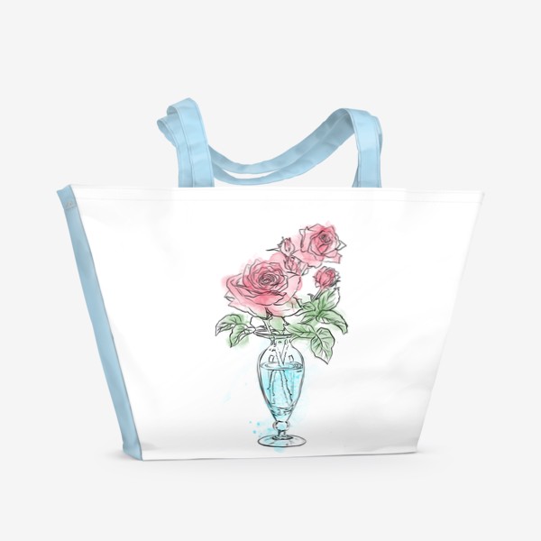Пляжная сумка «Розы!)»