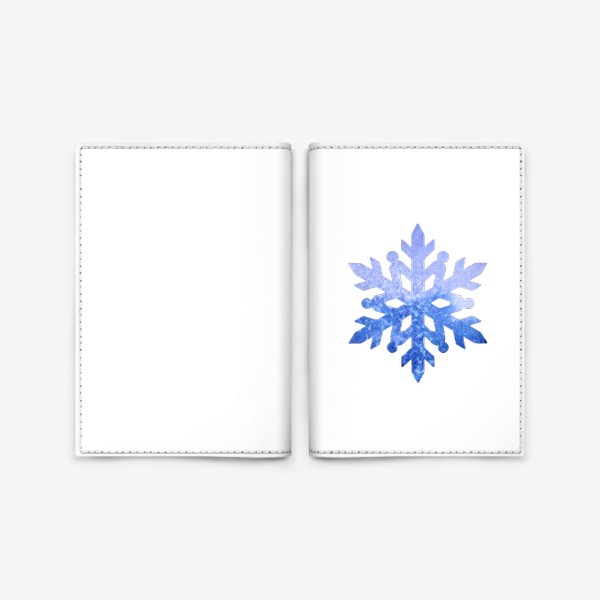 Обложка для паспорта «Акварельная снежинка»