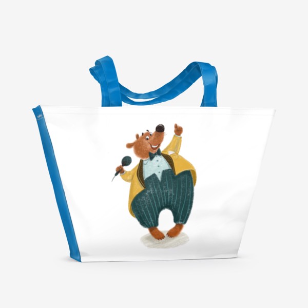 Пляжная сумка «Мишка-конферансье »