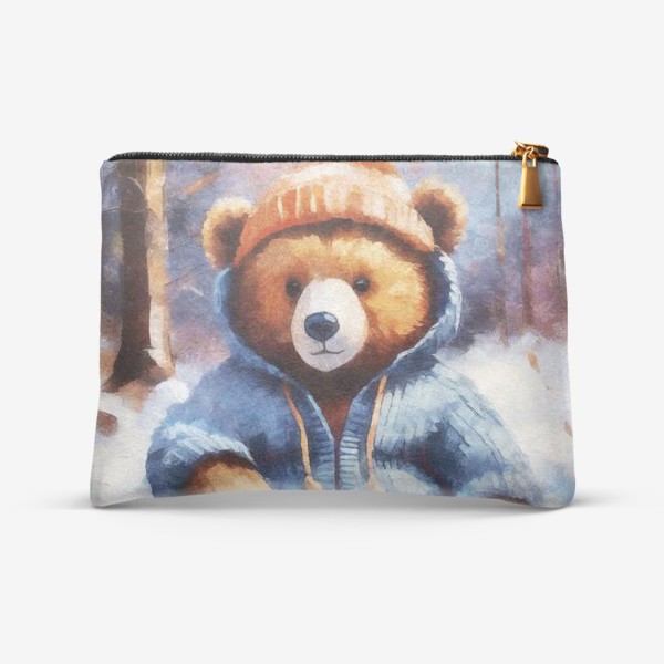 Косметичка «Медведь в вязаной одежде»