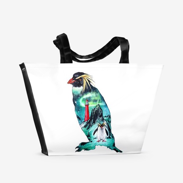 Пляжная сумка «Хохлатый пингвин»