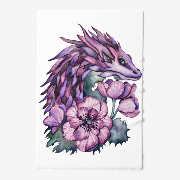 Полотенце «Фиолетовый дракон 2024»