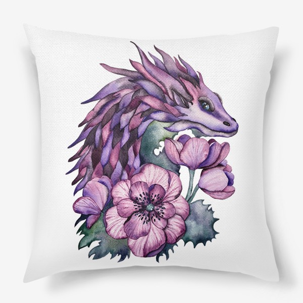 Подушка «Фиолетовый дракон 2024»