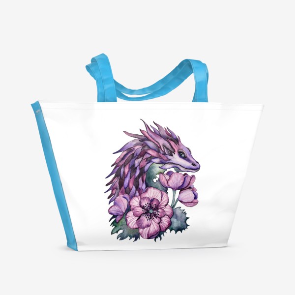 Пляжная сумка «Фиолетовый дракон 2024»