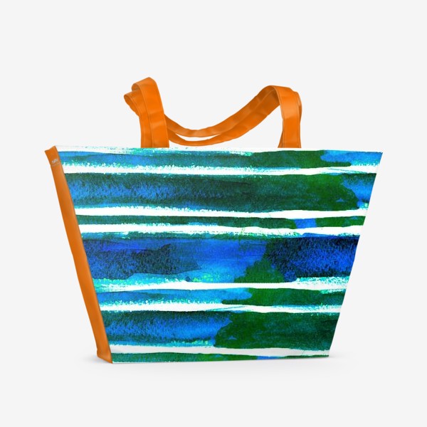 Пляжная сумка «голубая тельняшка »