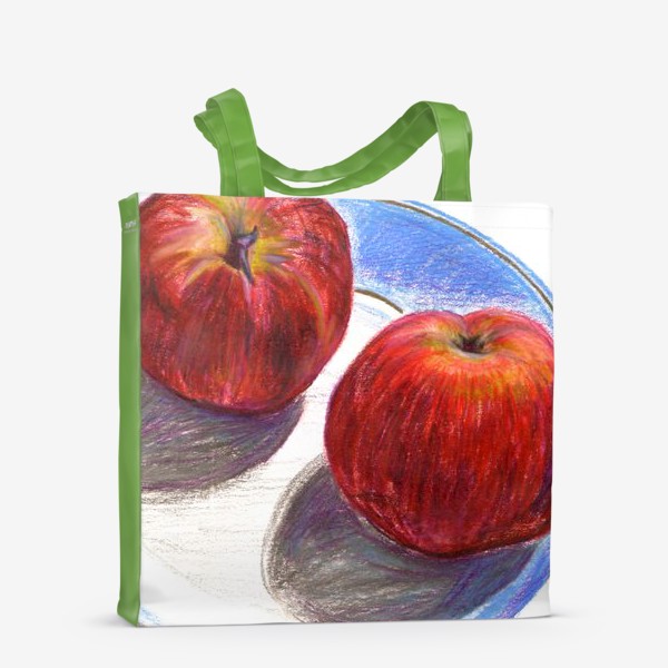 Сумка-шоппер «Два яблока на тарелке»