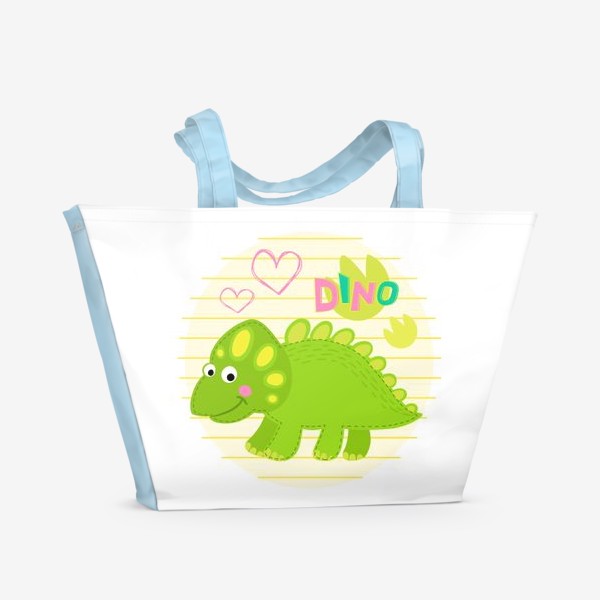 Пляжная сумка «Цератопс. Серия динозавры»
