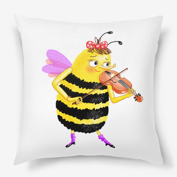 Подушка «Пчела со скрипкой»