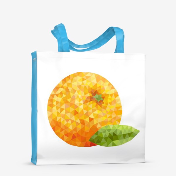 Сумка-шоппер «Апельсин в полигонах (Low poly orange)»