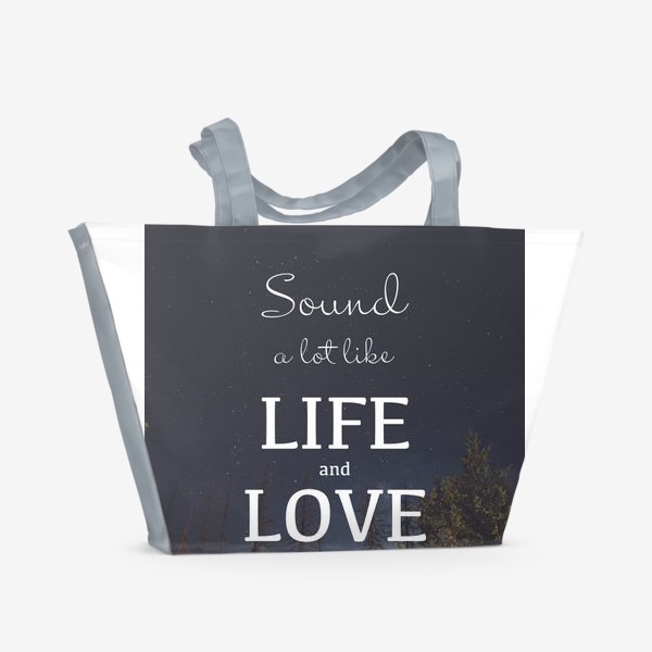 Пляжная сумка &laquo;Screamworks. Life and love&raquo;