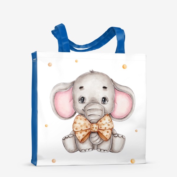 Сумка-шоппер «Слоненок с бантиком»