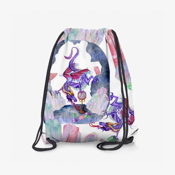 Рюкзак «драконы и кристаллы»