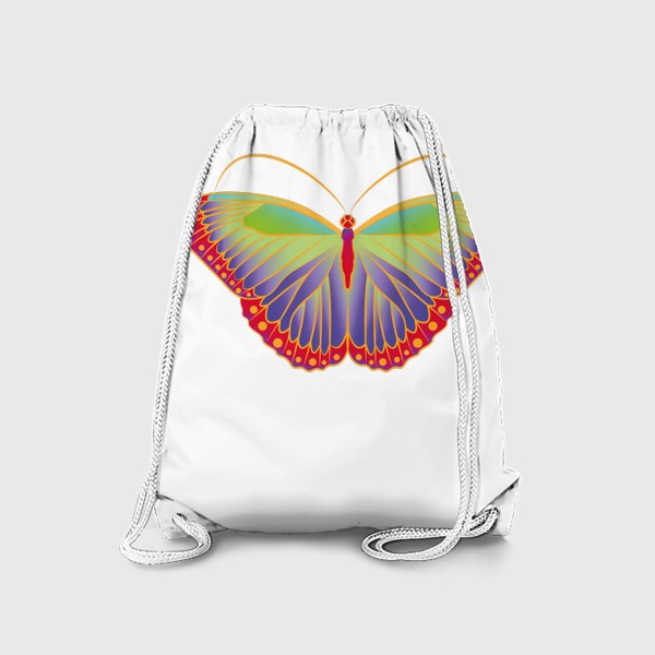 Рюкзак «Яркая радужная бабочка»