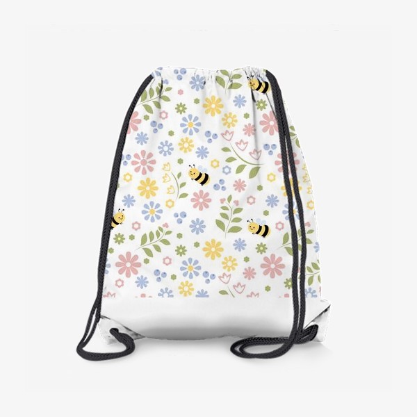 Рюкзак «Пчелки и цветы»