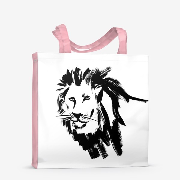 Сумка-шоппер «Чёрно-белый лев»